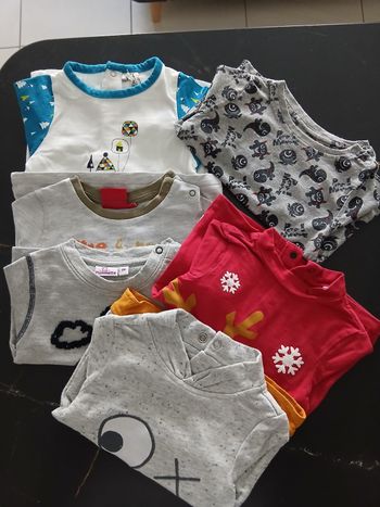 Lot de 6 tee shirts manches longues