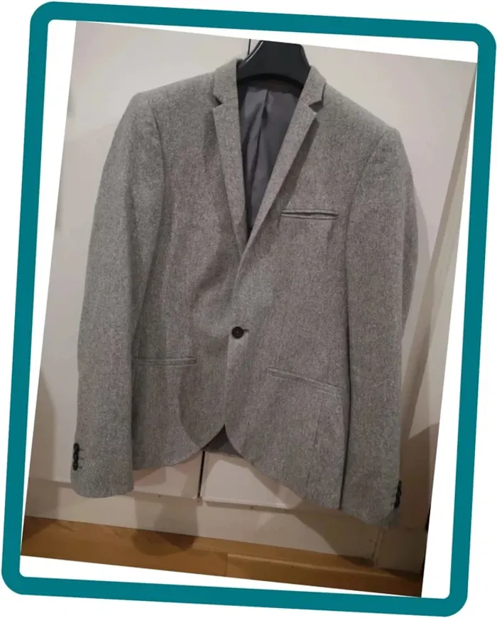 Blazer / Veste de costume Nöak gris chiné taille 46