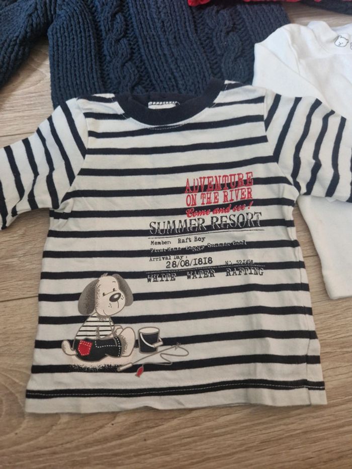 Lot 9 vêtements bébé boy, 6 mois, aut/hiv - photo numéro 3