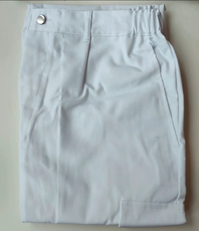 Pantalon de travail blanc neuf taille 2 , Mulliez-Florez - photo numéro 2