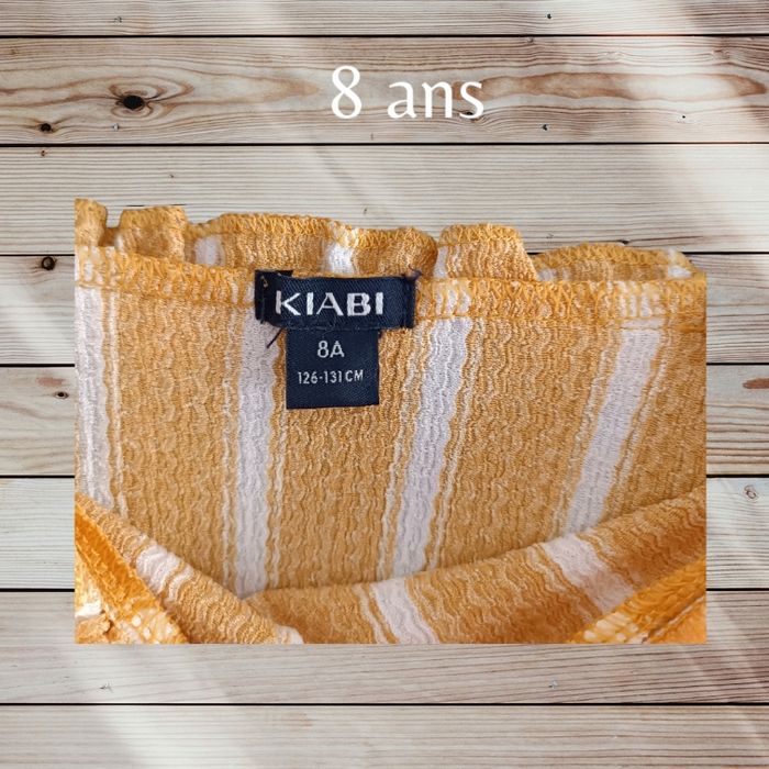 Robe imprimée jaune et blanc - photo numéro 2