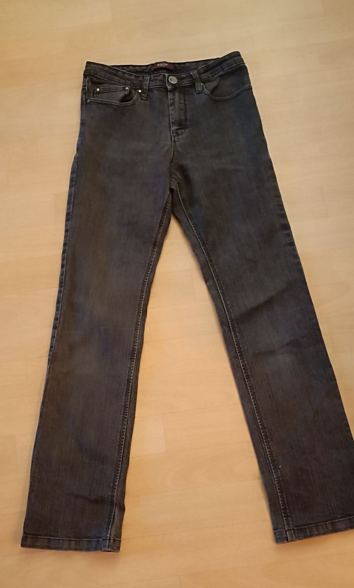 Jean femme taille 38 noir strass - photo numéro 2