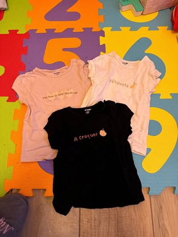 Lot de 3 t-shirt Kiabi 18 mois