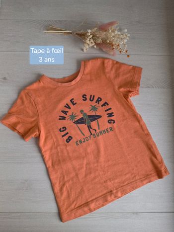 Haut/T-shirt manches courtes garçon Tape à l’œil/TAO – 3 ans
