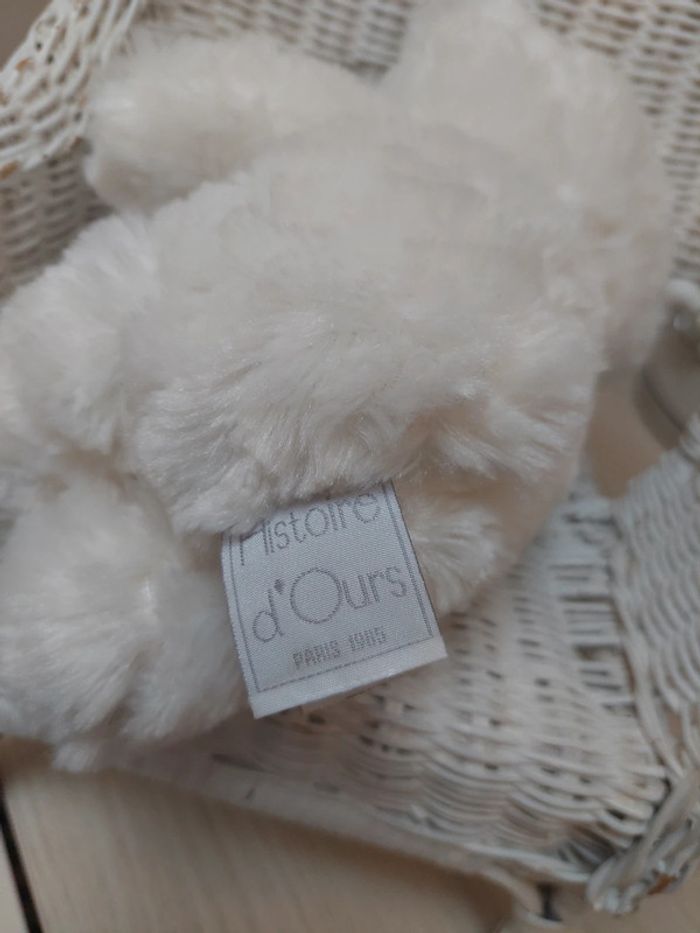Histoire d'ours - peluche ourson blanc calins - photo numéro 5
