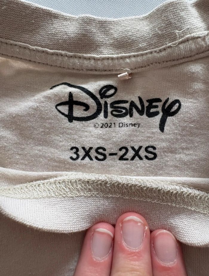 T-shirt court beige avec motif imprimé roi lion - Primark - 3XS/2XS-30/32 - photo numéro 3