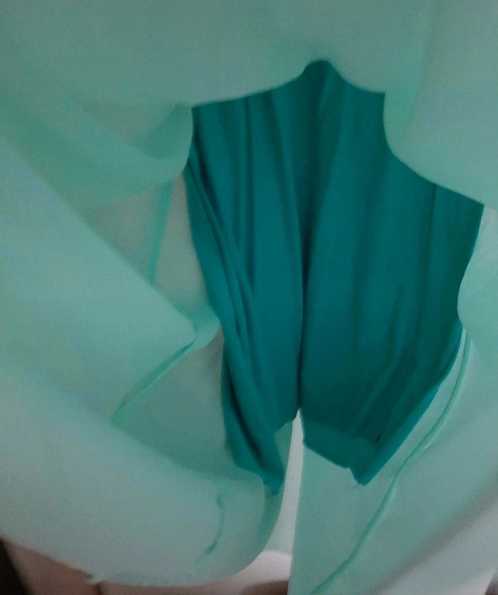 Robe fluide turquoise - photo numéro 4