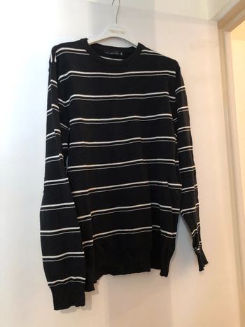 Pull noir rayé JMJ Company xl