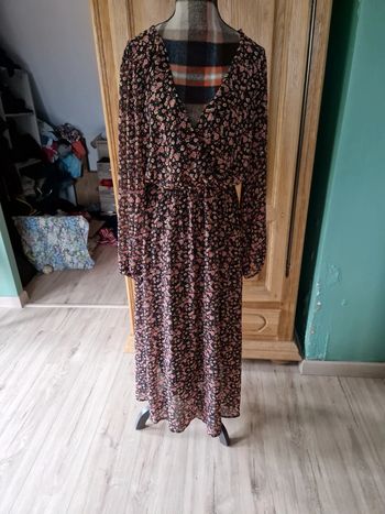 Robe maxi cerise blue taille l Fleurie