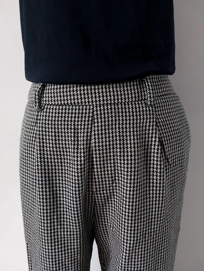 Pantalon large noir et gris - photo numéro 3