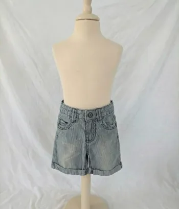 Short en jean rayé Orchestra - 2 ans (Taché / Idéal activités 🎨)