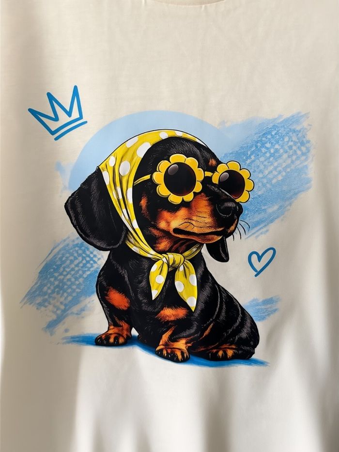 T-shirt Teckel & Co Oversize Taille XL – Neuf - photo numéro 3