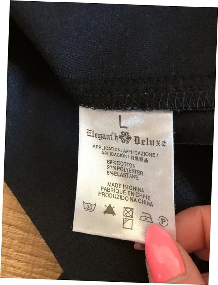Jupe courte noire avec dentelle Elegante taille L jamais portée (taille petit) - photo numéro 15
