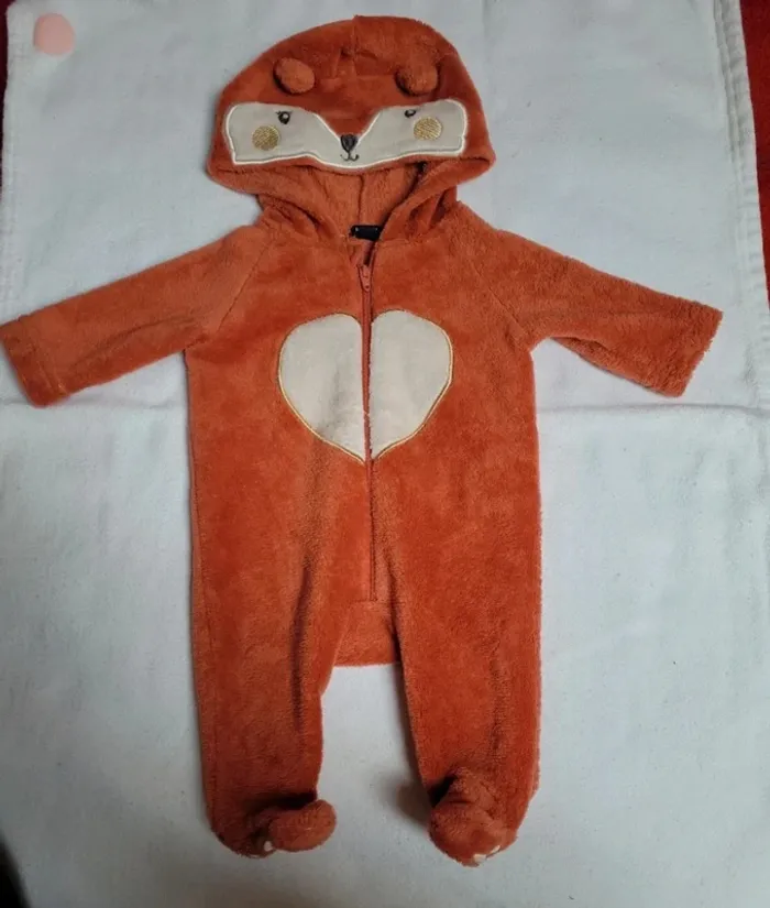 Combinaison pyjama bébé renard