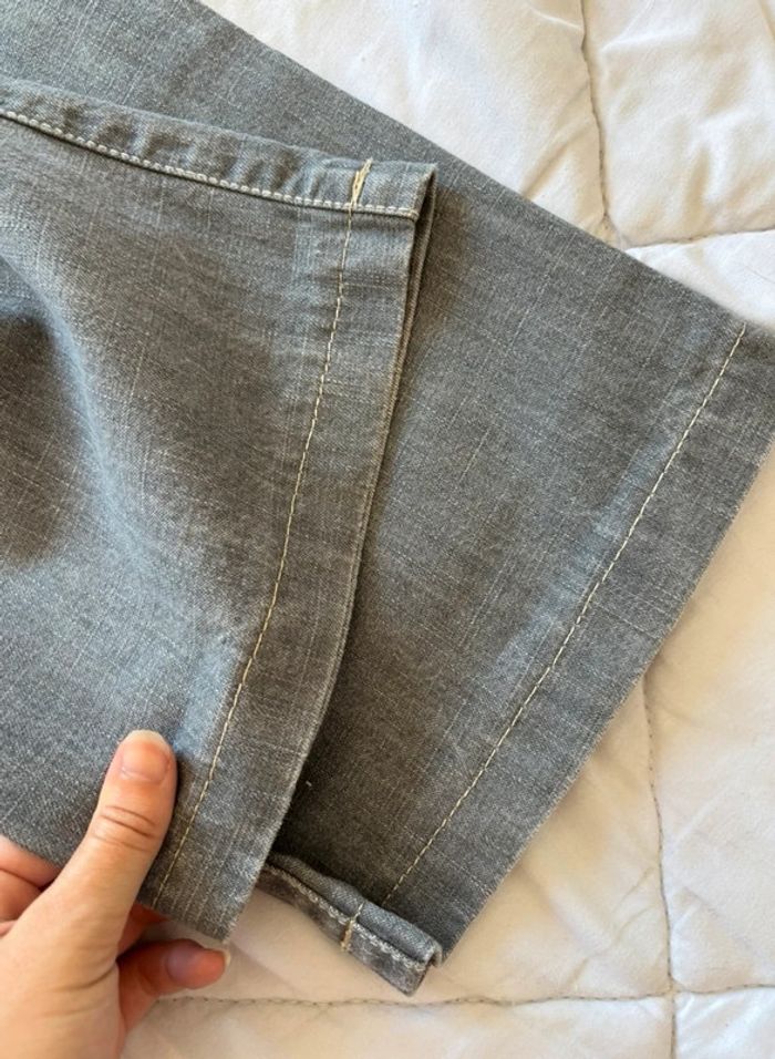 Jean homme gris clair vintage y2k 00s taille XL/48 – coupe droite regular – 100% coton - photo numéro 13
