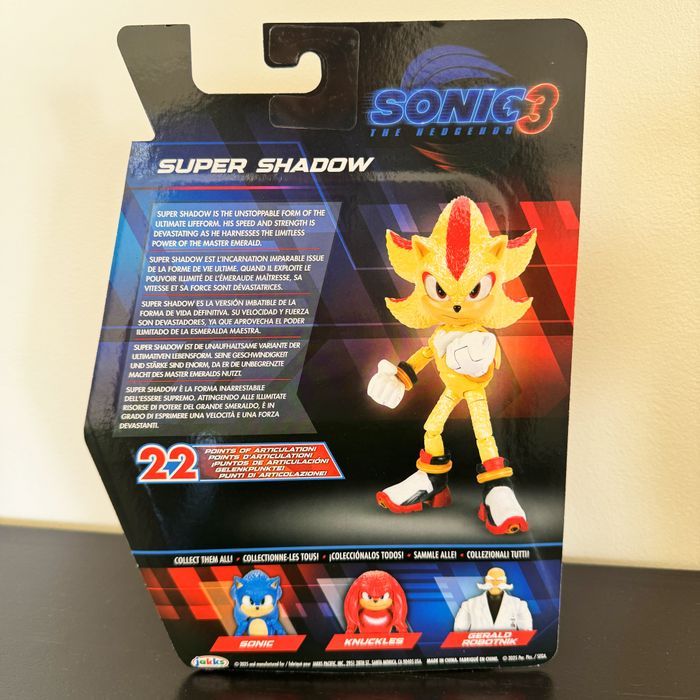 Super Shadow Figurine Articulée Sonic The Hedgehog 3 10cm - photo numéro 3