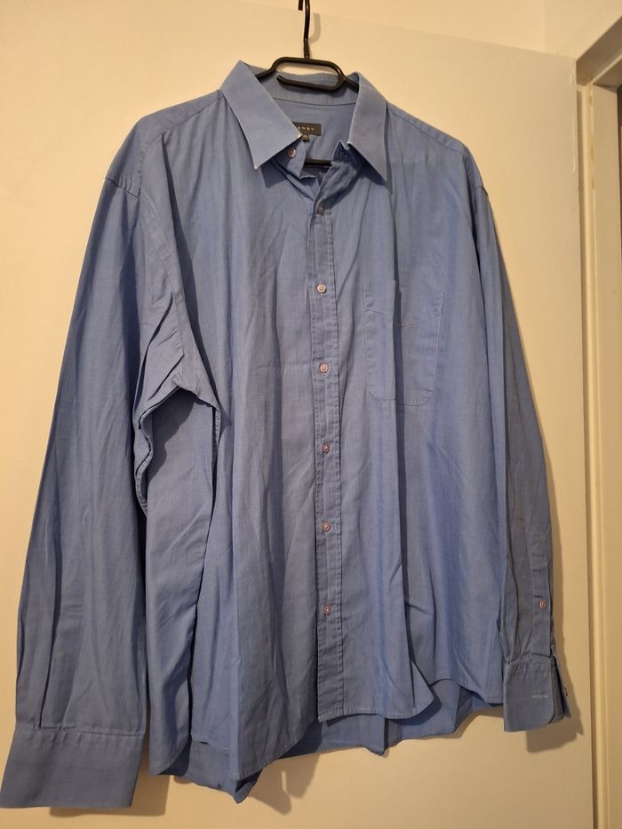 Chemise à manche longue bleu - photo numéro 2