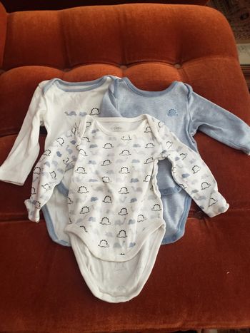 Lot de 3 bodies manches longues