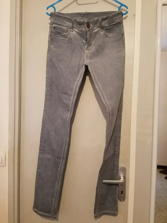 Pantalon bleu/gris - photo numéro 2