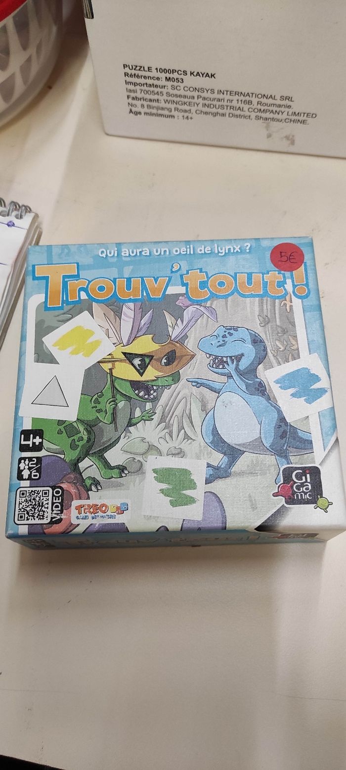 Jeu d'observation 4+ Trouv'tout de Gigamic