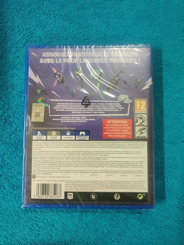 PS4 Fortnite légendes fraiches pack - photo numéro 2
