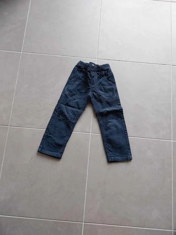 Pantalon velours bleu marine T4A