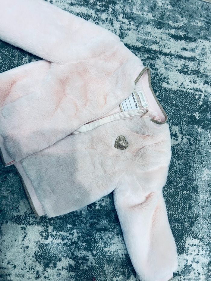 Veste blouson fausse fourrure