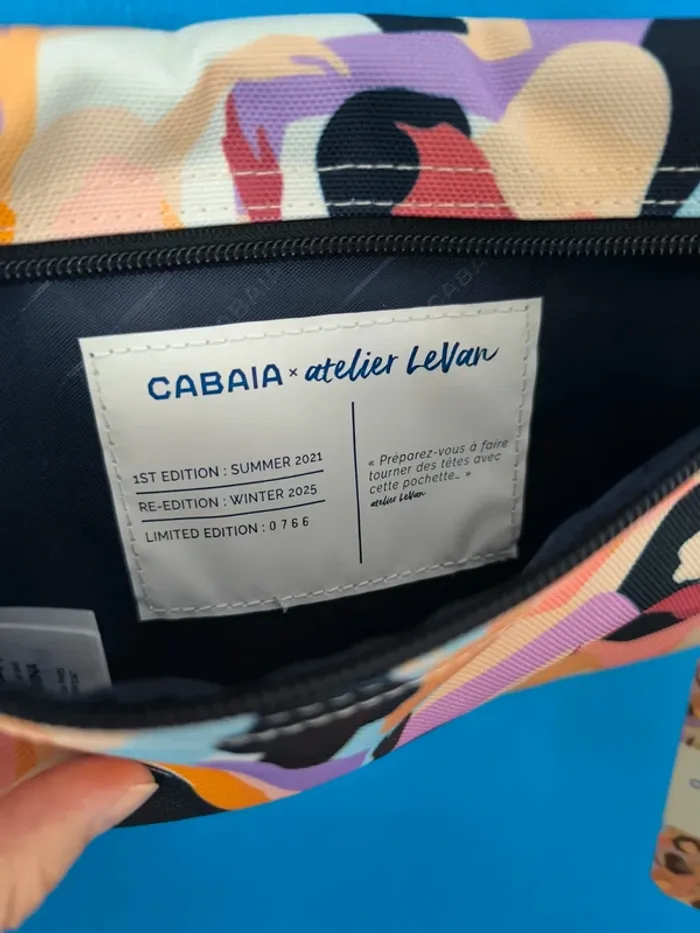 Sac à dos Taille M Cabaïa Montreuil neuf + 1 pochette Édition Limitée Atelier Levan 2025 neuve - photo numéro 7