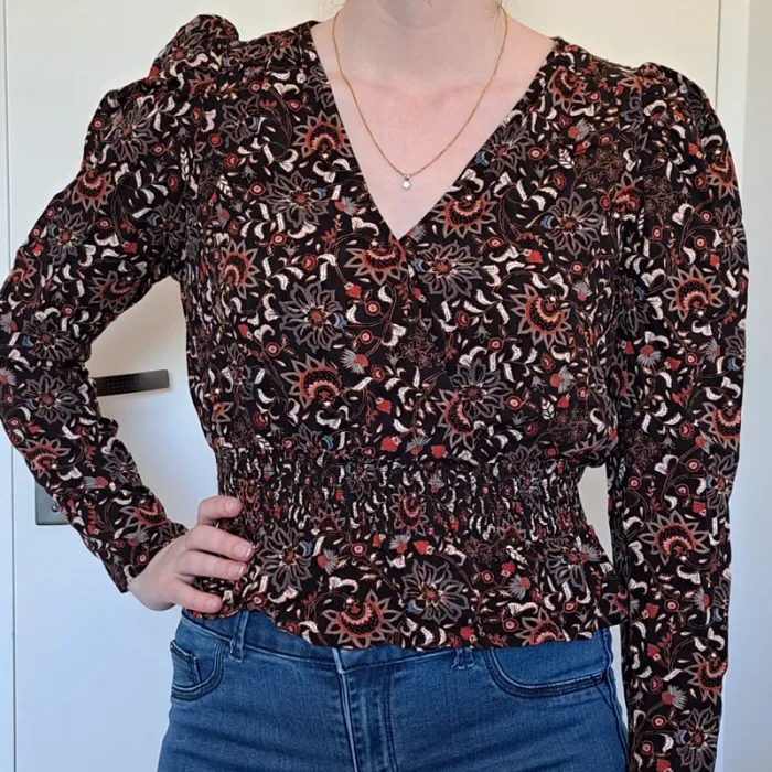 Chemisier/blouse fleuri - photo numéro 2