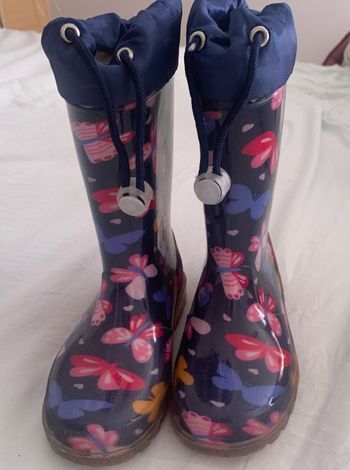Bottes pluie papillons