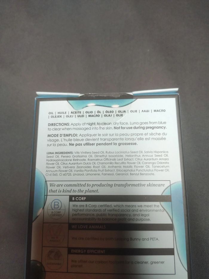 LUNA Huile de nuit au rétinol pour le visage - photo numéro 4