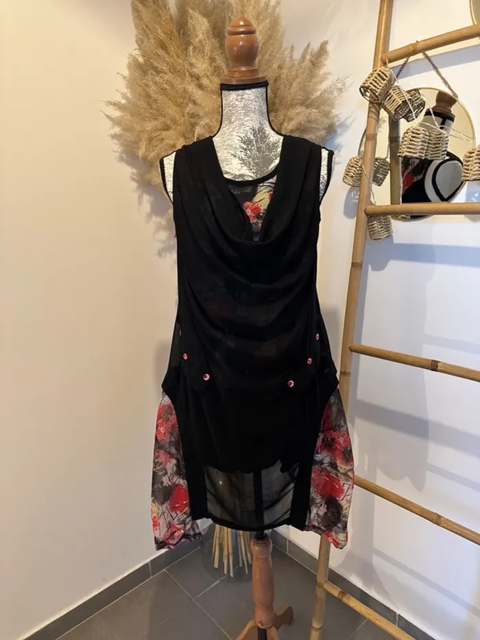 Robe tunique légère en voile