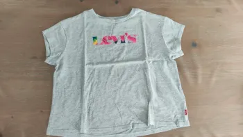 T-shirt Fille Levi's - Gris Chiné - Logo Tie-Dye - 10 ans (140 cm)