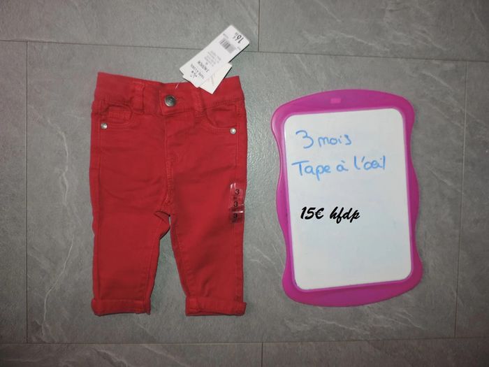 jeans tape à l'oeil taille 3 mois