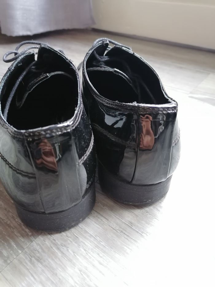 Chaussures habillés homme en vernis noir - Zara Man - photo numéro 8