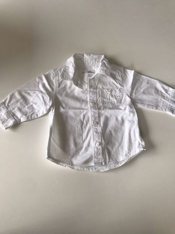 Chemise blanche bébé 9 mois
