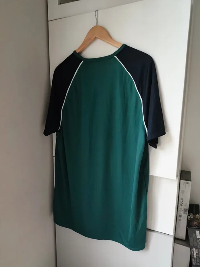 Maillot sport homme Kiabi XXL vert et bleu - photo numéro 4