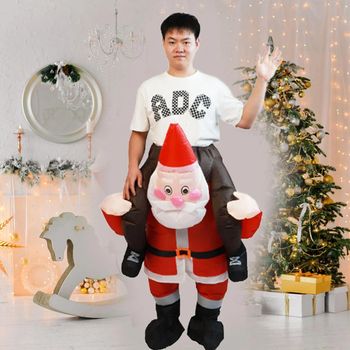 Déguisement adulte père noel inflatable neuf