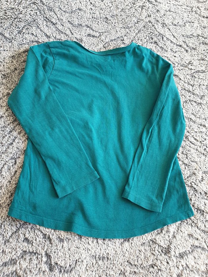 Tee shirt manches longues vert éclair Z Kids 8 ans - photo numéro 3