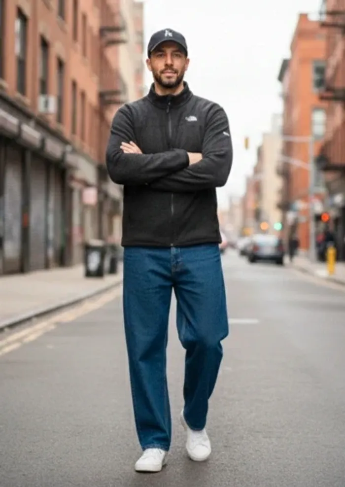 polaire noire fine pour homme - photo numéro 2