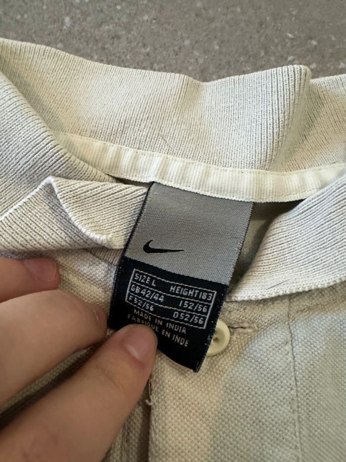 Polo beige Nike, taille L, très bon état - photo numéro 2