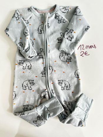 Pyjama évolutif 12mois