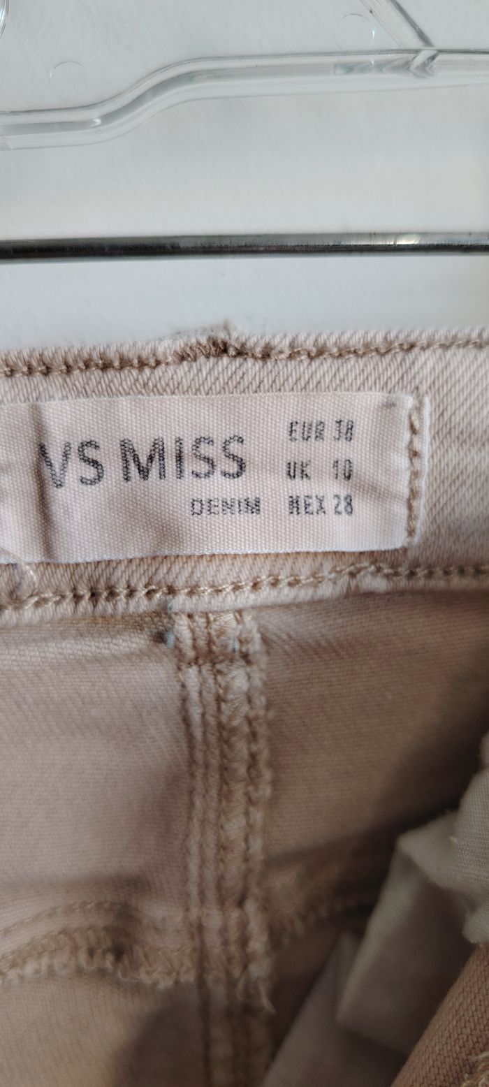 Pantalon slim beige VS MISS – Taille 38 - photo numéro 2