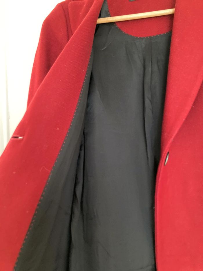 Manteau bordeaux Zara XS - photo numéro 5