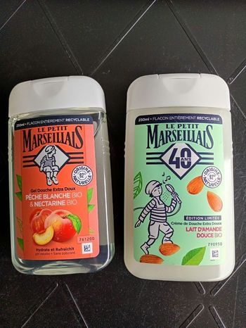 Lot de 2 gels douches le petit marseillais 