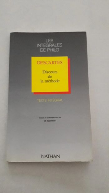 Livre philosophie Descartes Le discours de la méthode