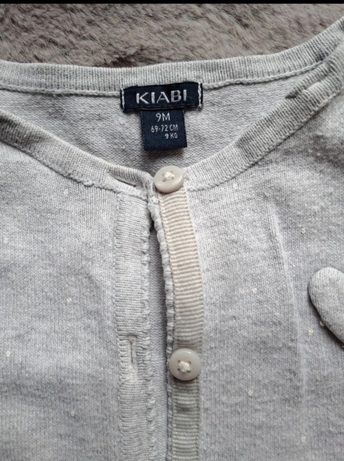 Gilet gris 9 mois - photo numéro 3