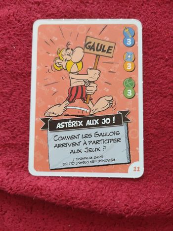Carte Astérix aux jeux olympiques