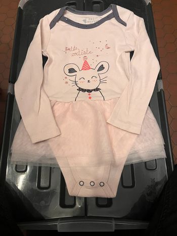 Body avec tutu intégré 3 ans 98 cms petit béguin