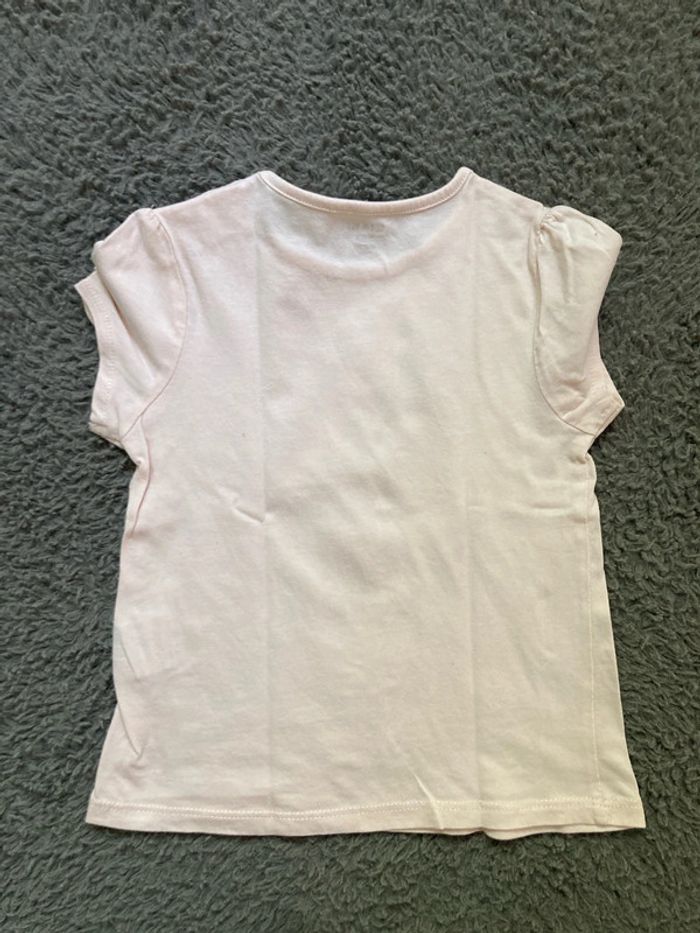 Teeshirt MC rose pâle 24 mois - photo numéro 2